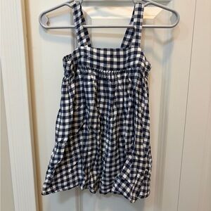Old Navy Navy and White Gingham Sundress